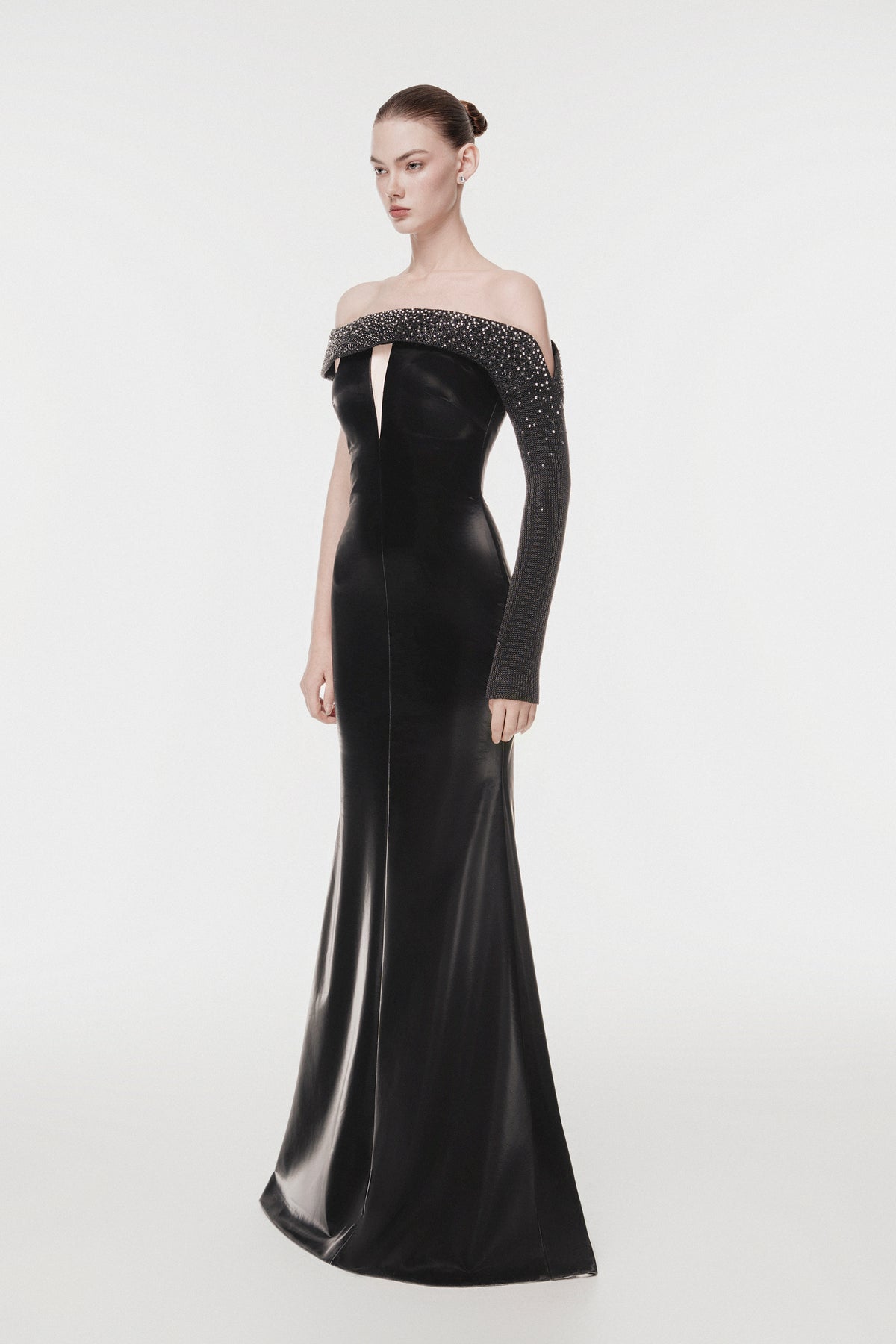 Asymmetric Mermaid Evening Gown