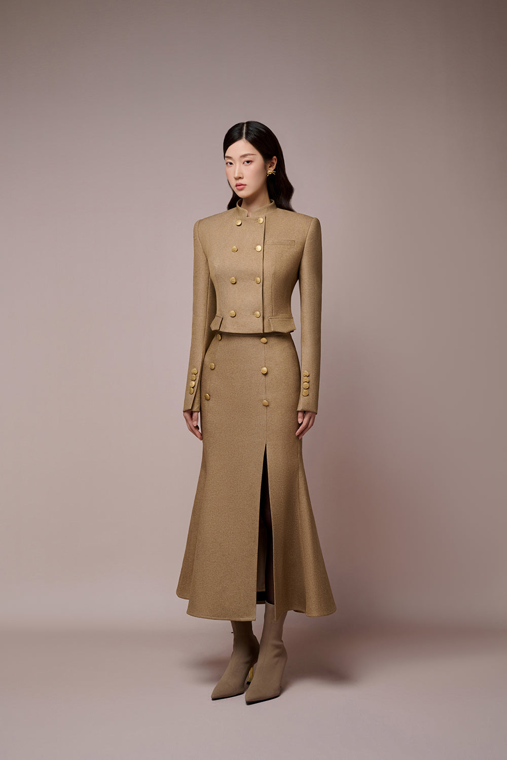 Chau Mandarin Collar Set Design
