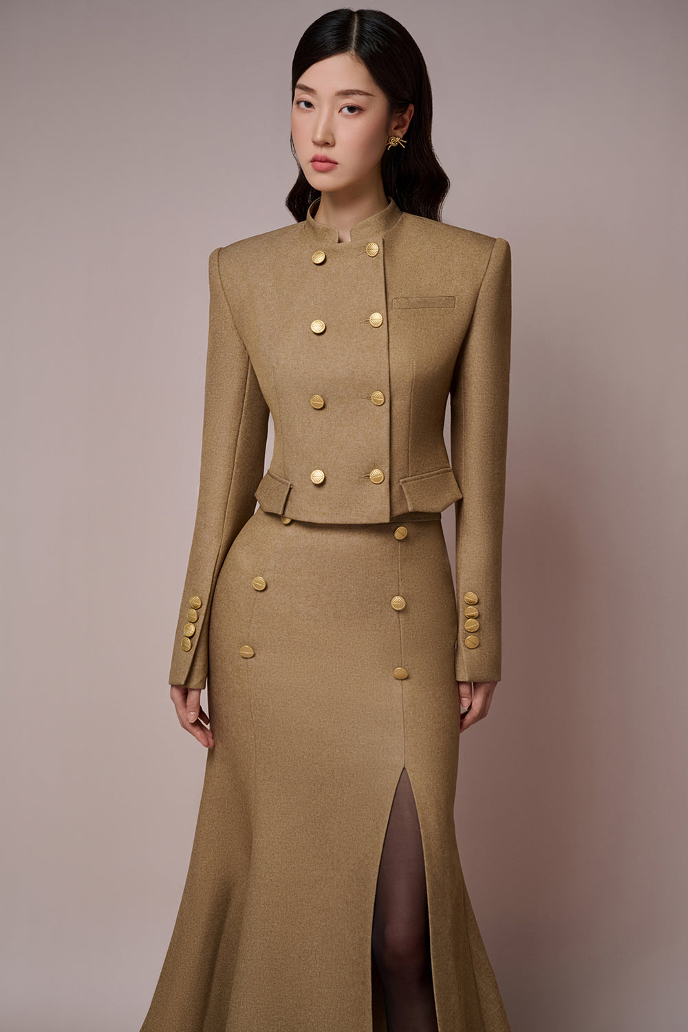 Chau Mandarin Collar Set Design