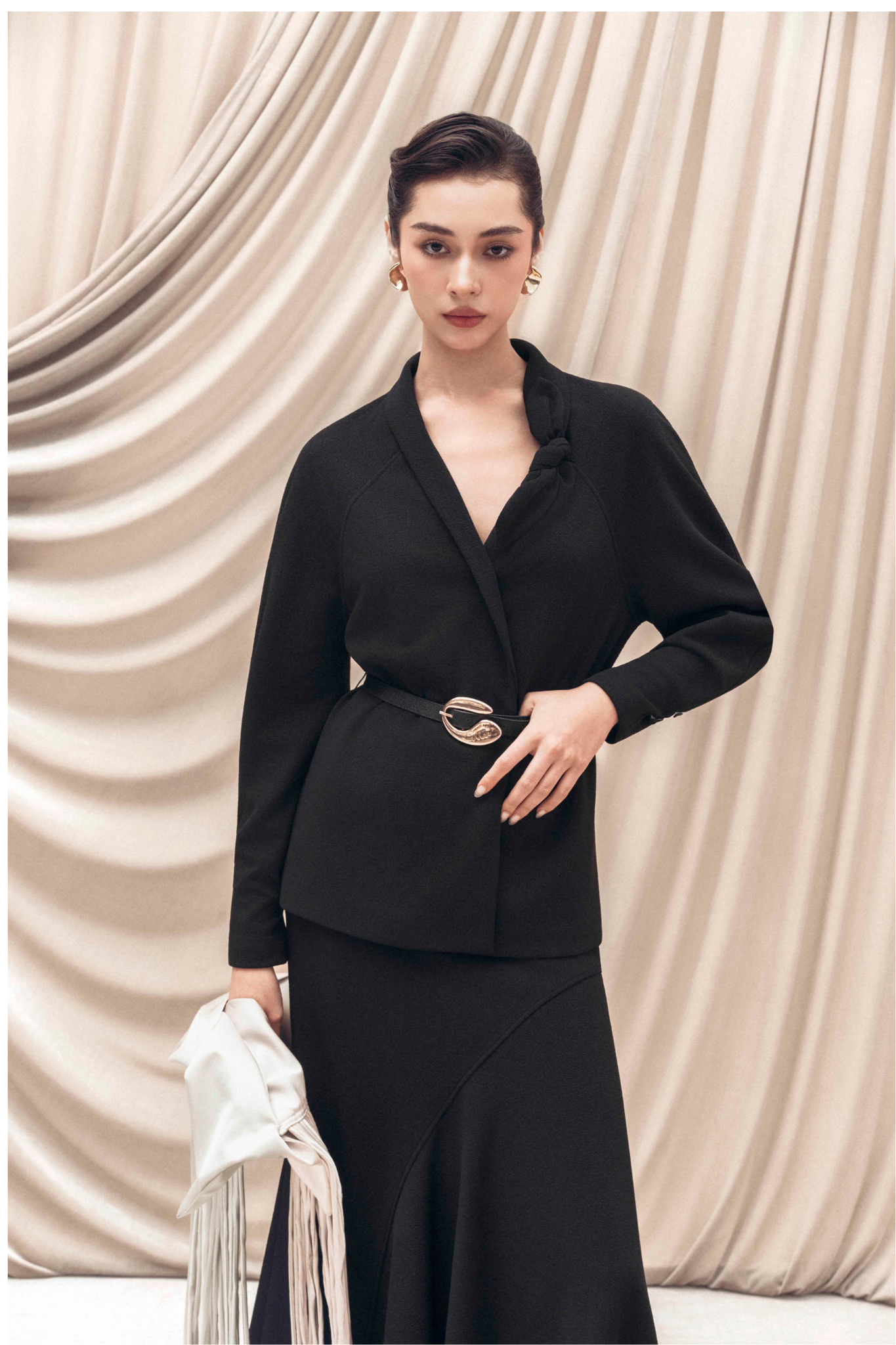 Asymmetric Bow Wrap Set