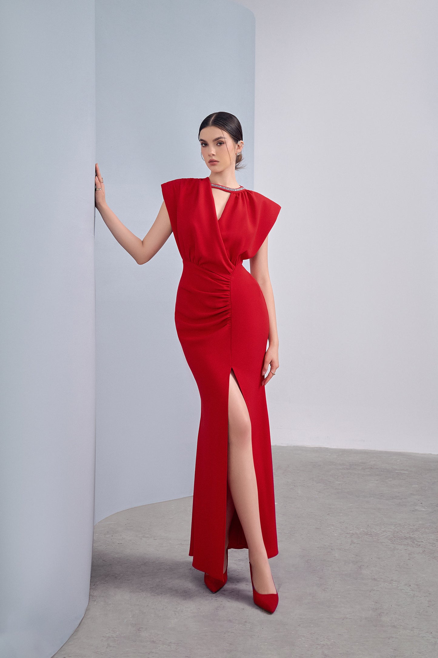 Harmony Asymmetrical Slit Dress