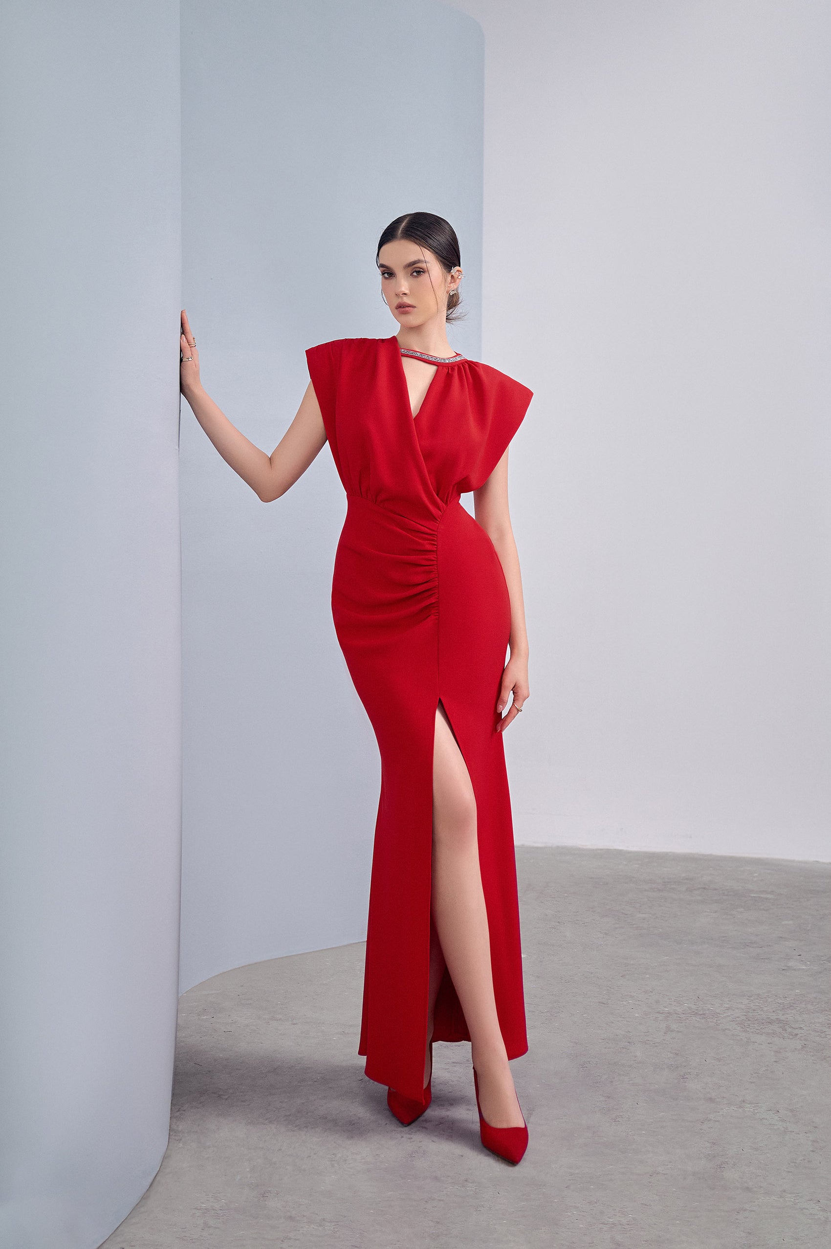 Harmony Asymmetrical Slit Dress