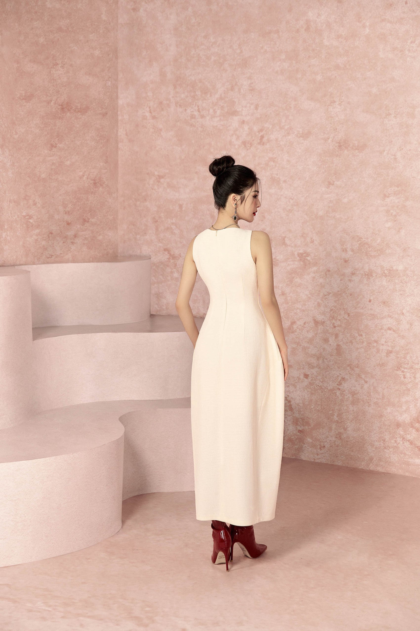 Artistic Patterned 3D Bell Dress