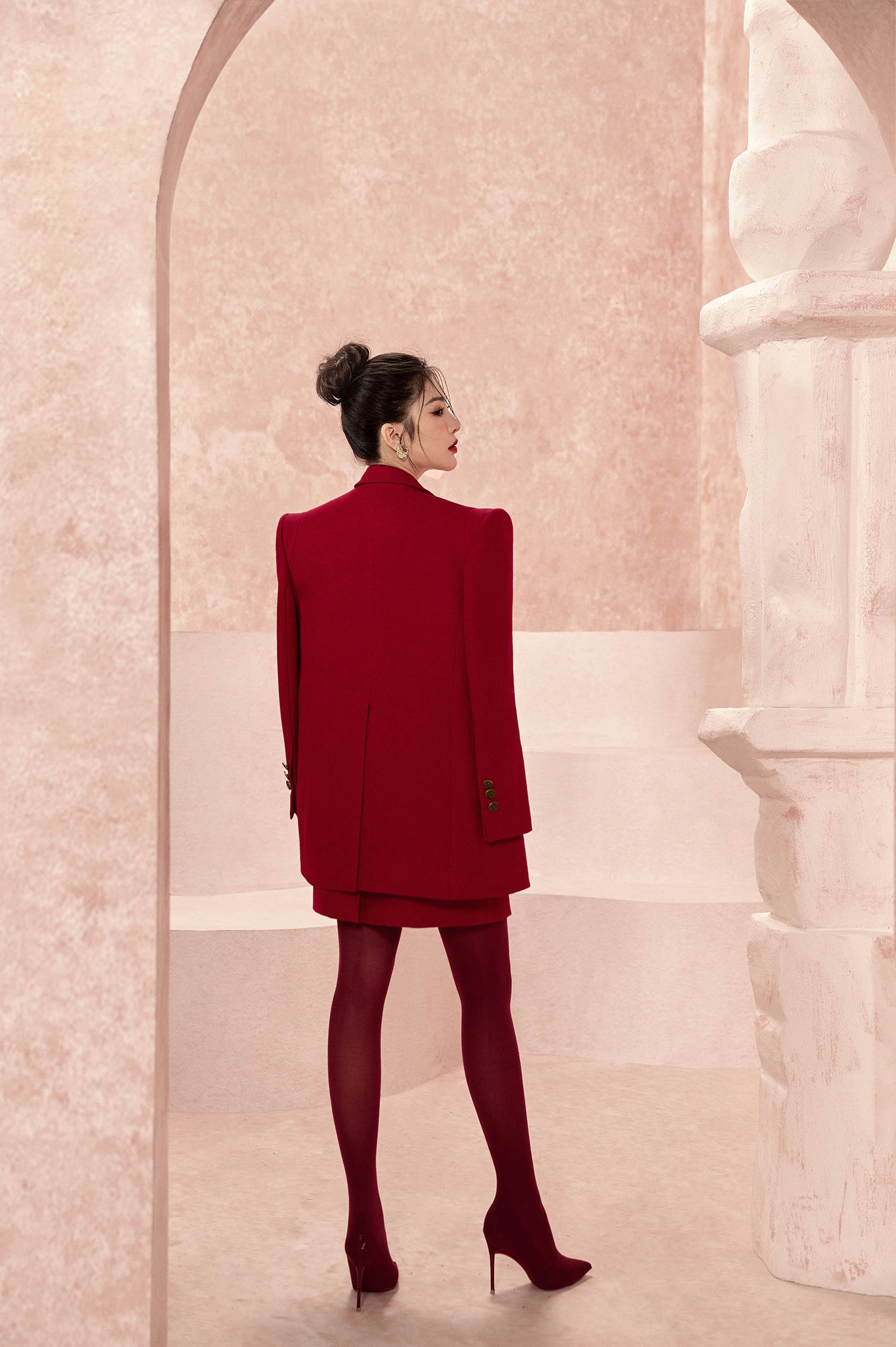 Blossom Maroon Set Design