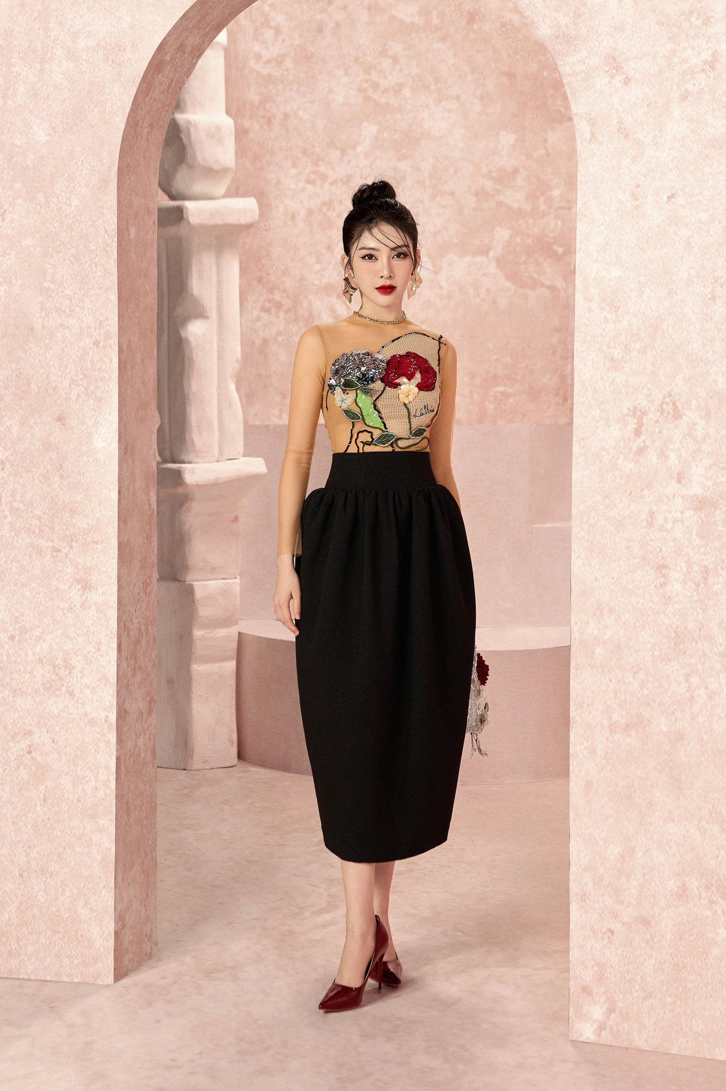 Aroma Floral 3D Mesh Set Design