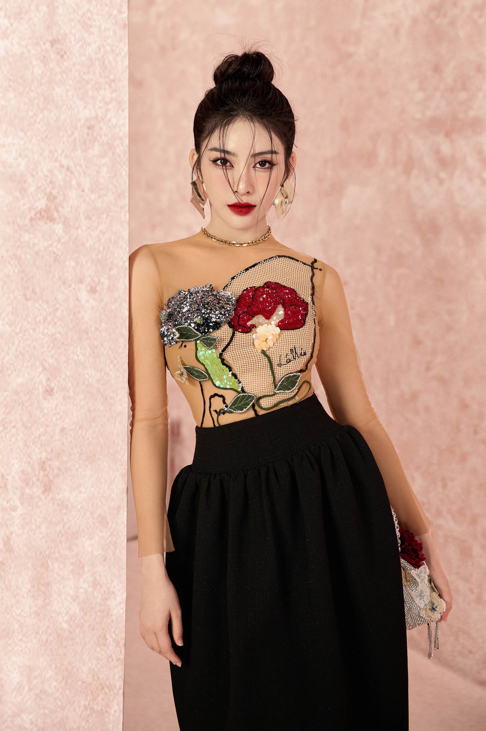 Aroma Floral 3D Mesh Set Design
