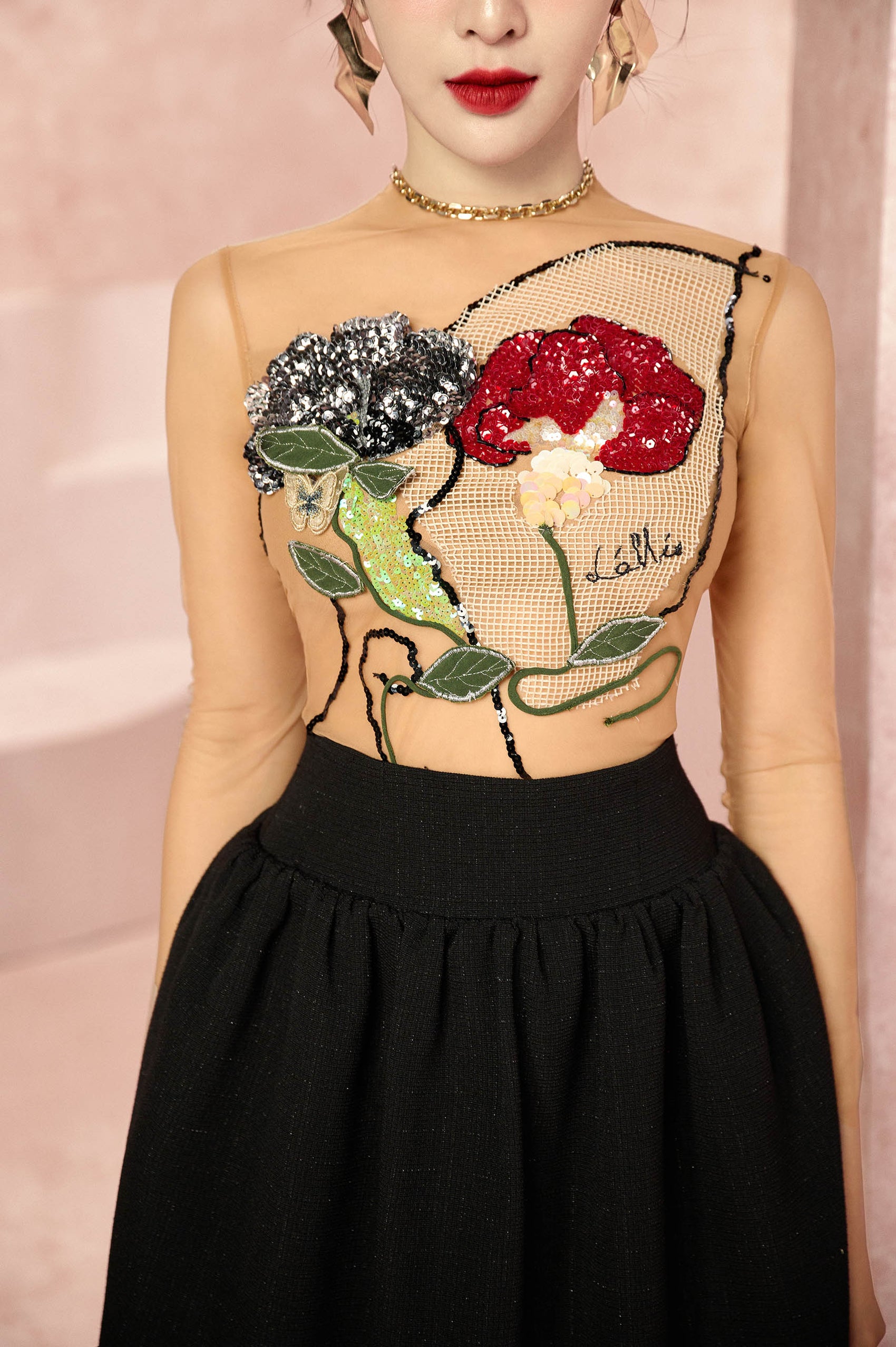 Aroma Floral 3D Mesh Set Design