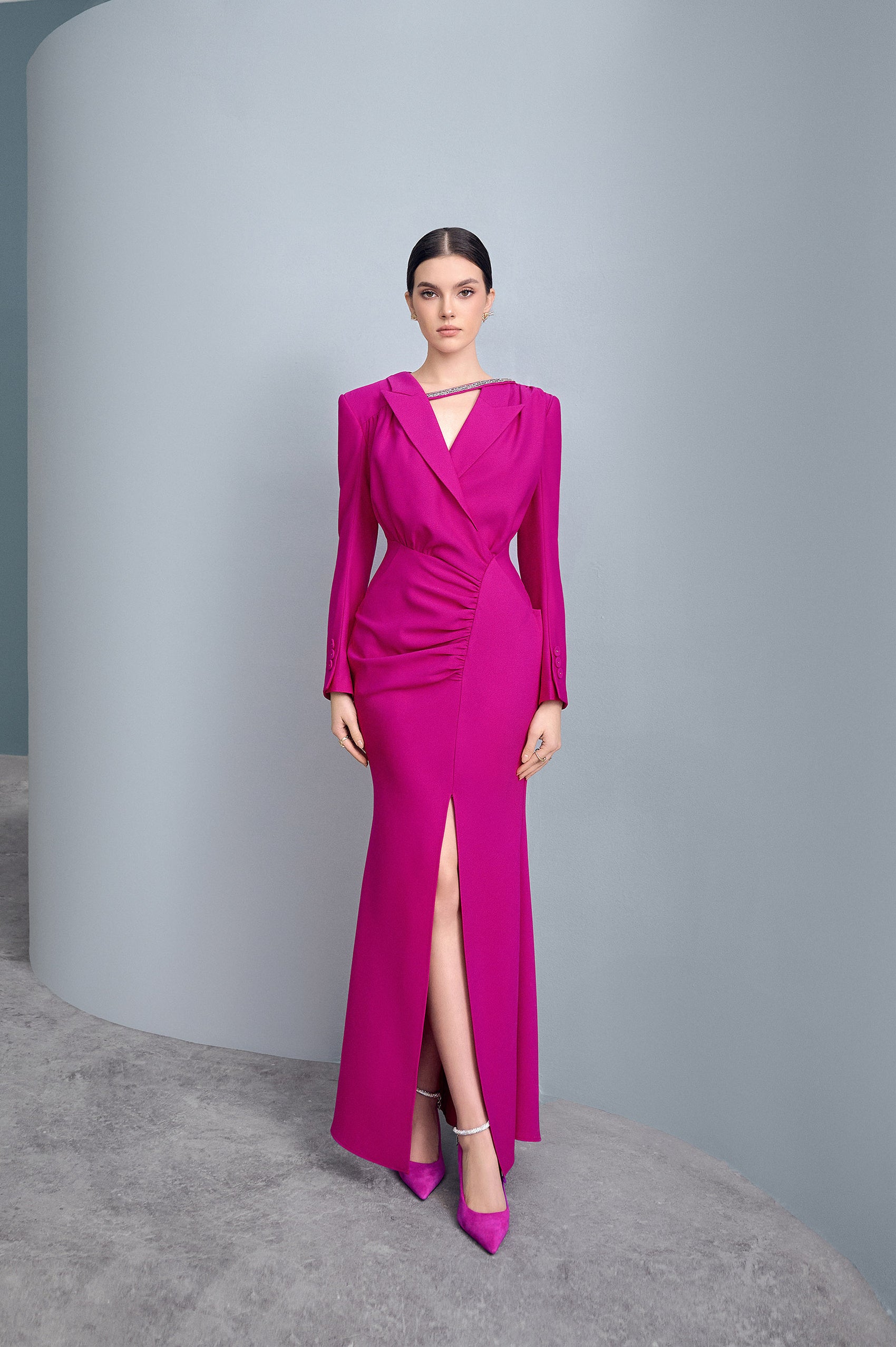 Harmony Asymmetrical Slit Dress