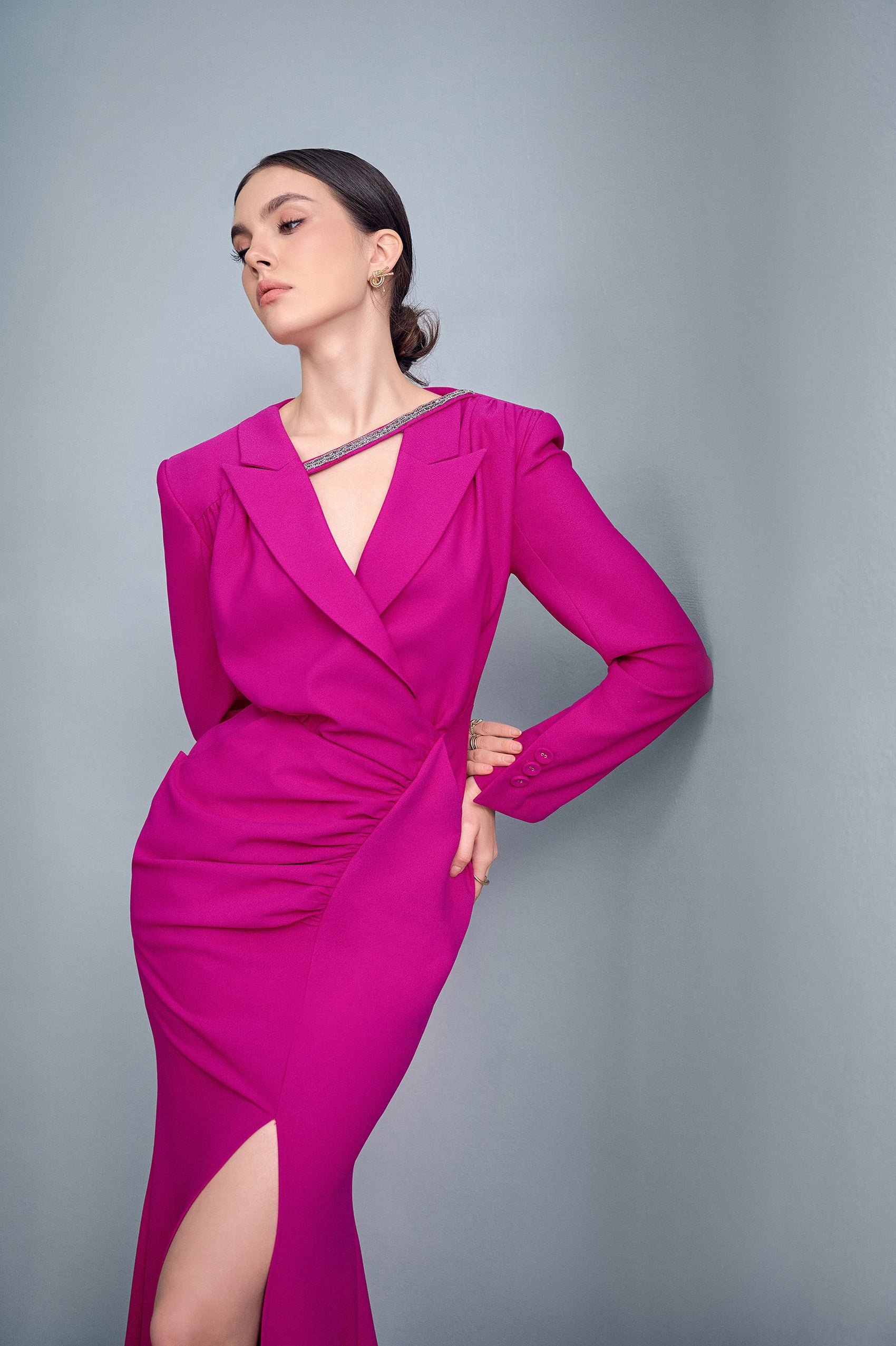 Harmony Asymmetrical Slit Dress