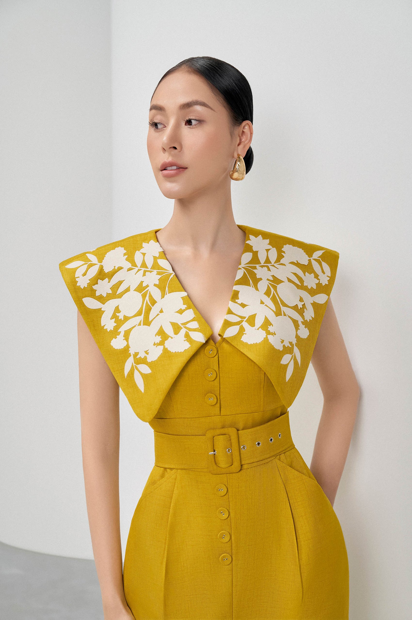 Square Collar Dress