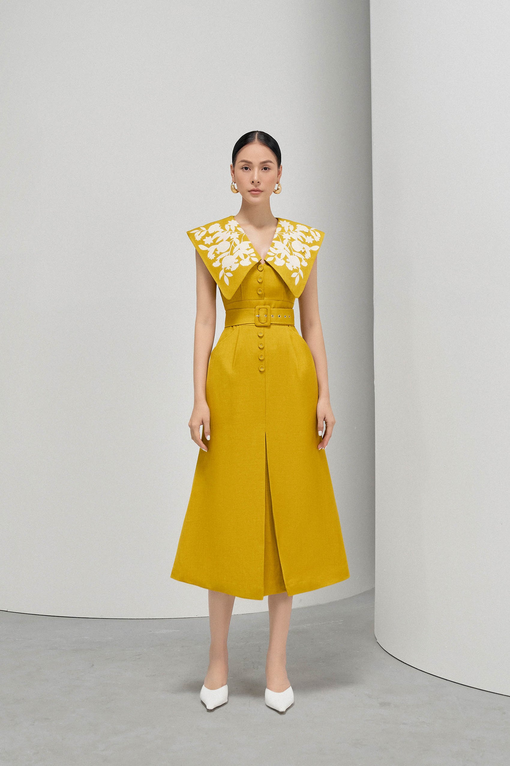 Square Collar Dress