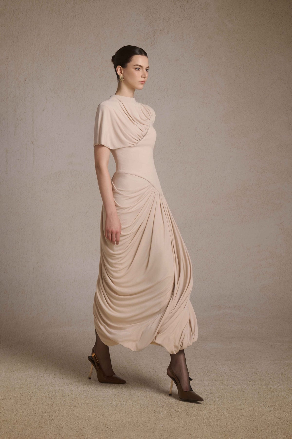 Eris Corset Dress in Coconut Cream image 2