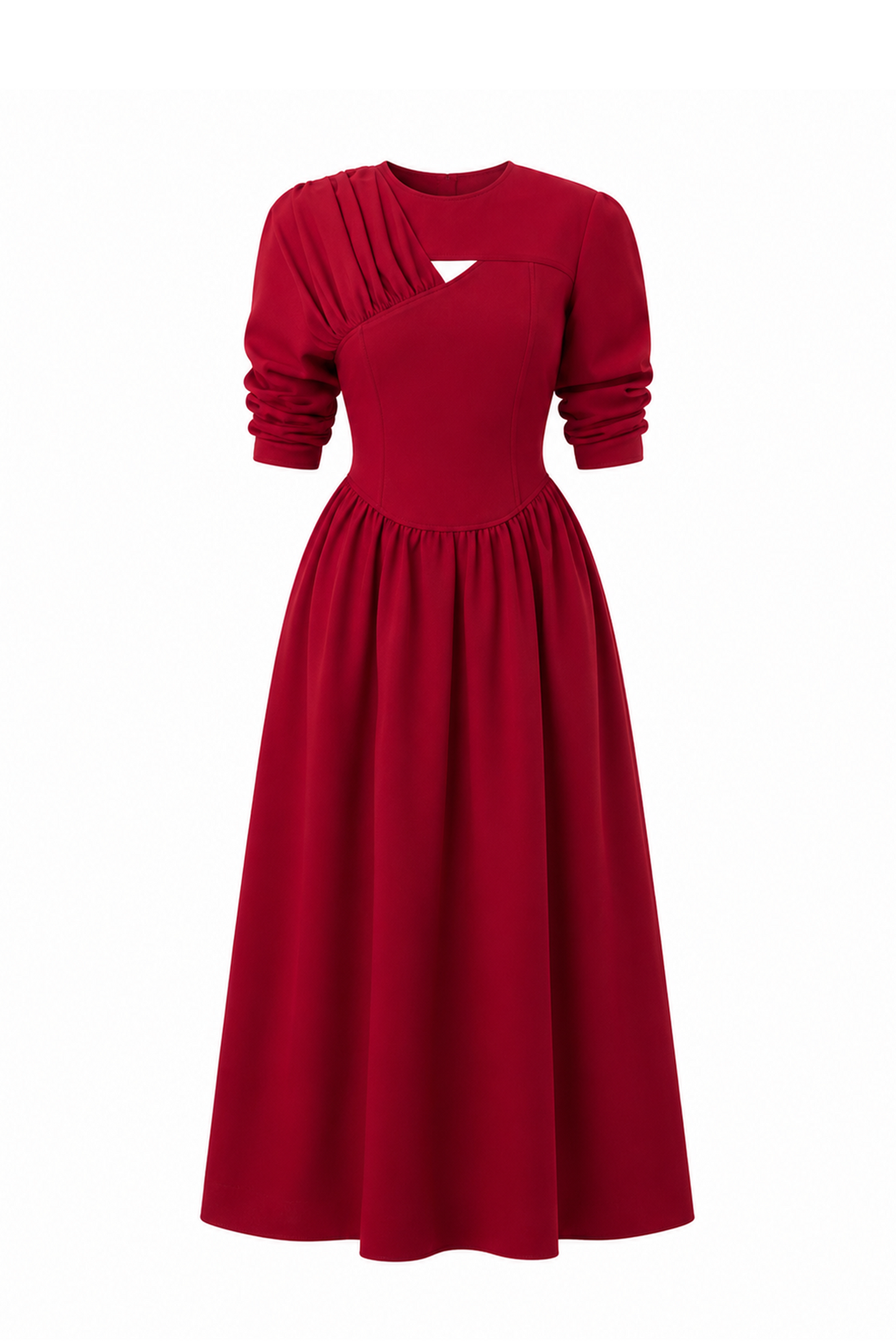 Charming Shoulder Puff Corset Dress