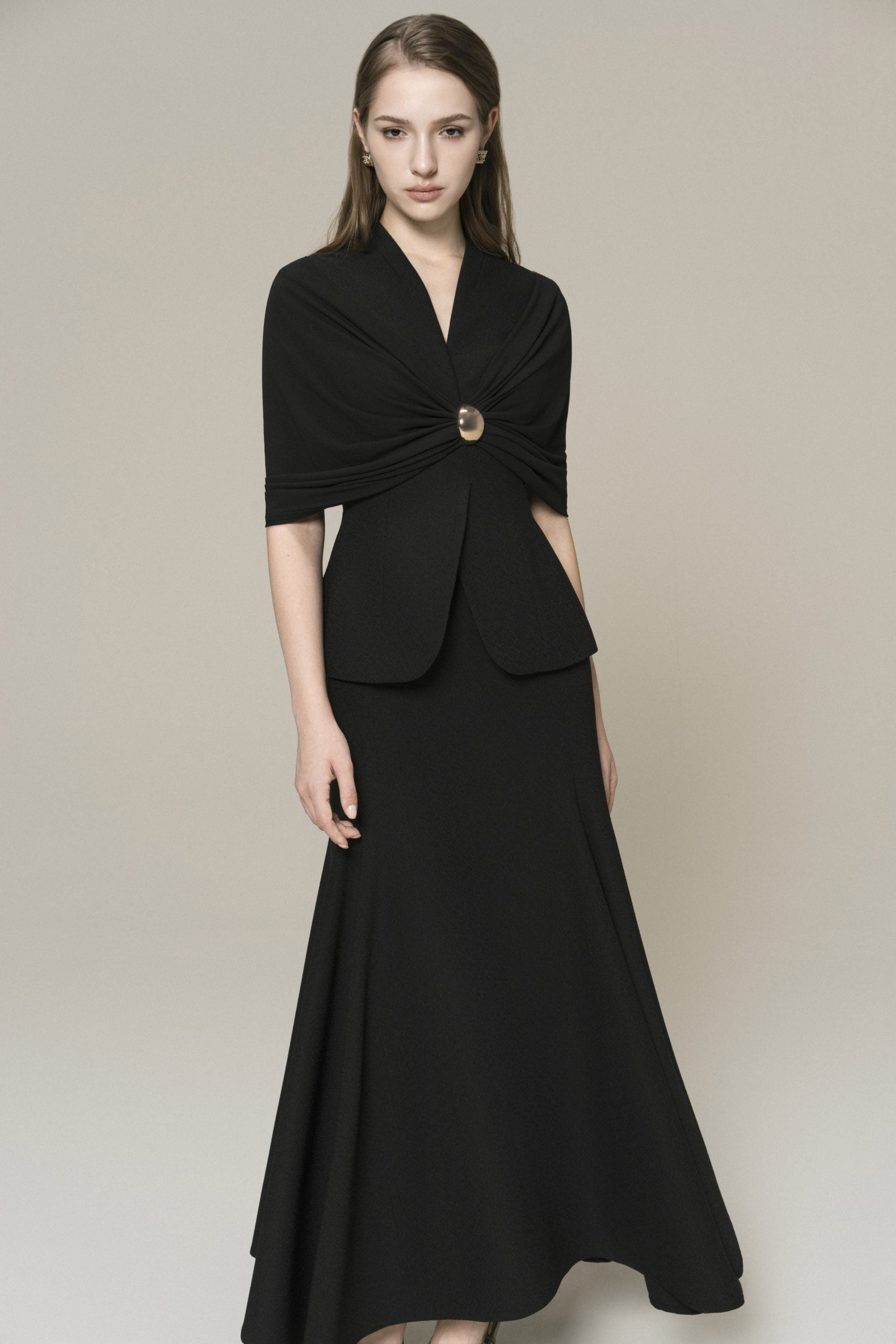 Halo Peplum Full Set in Black image 5