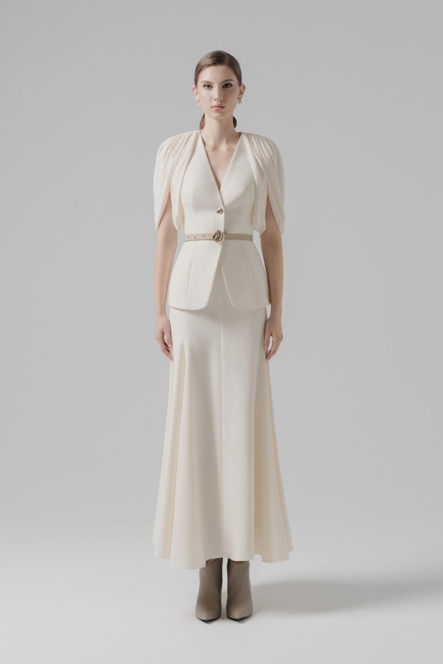 Veil Fold Blazer & Skirt image 0