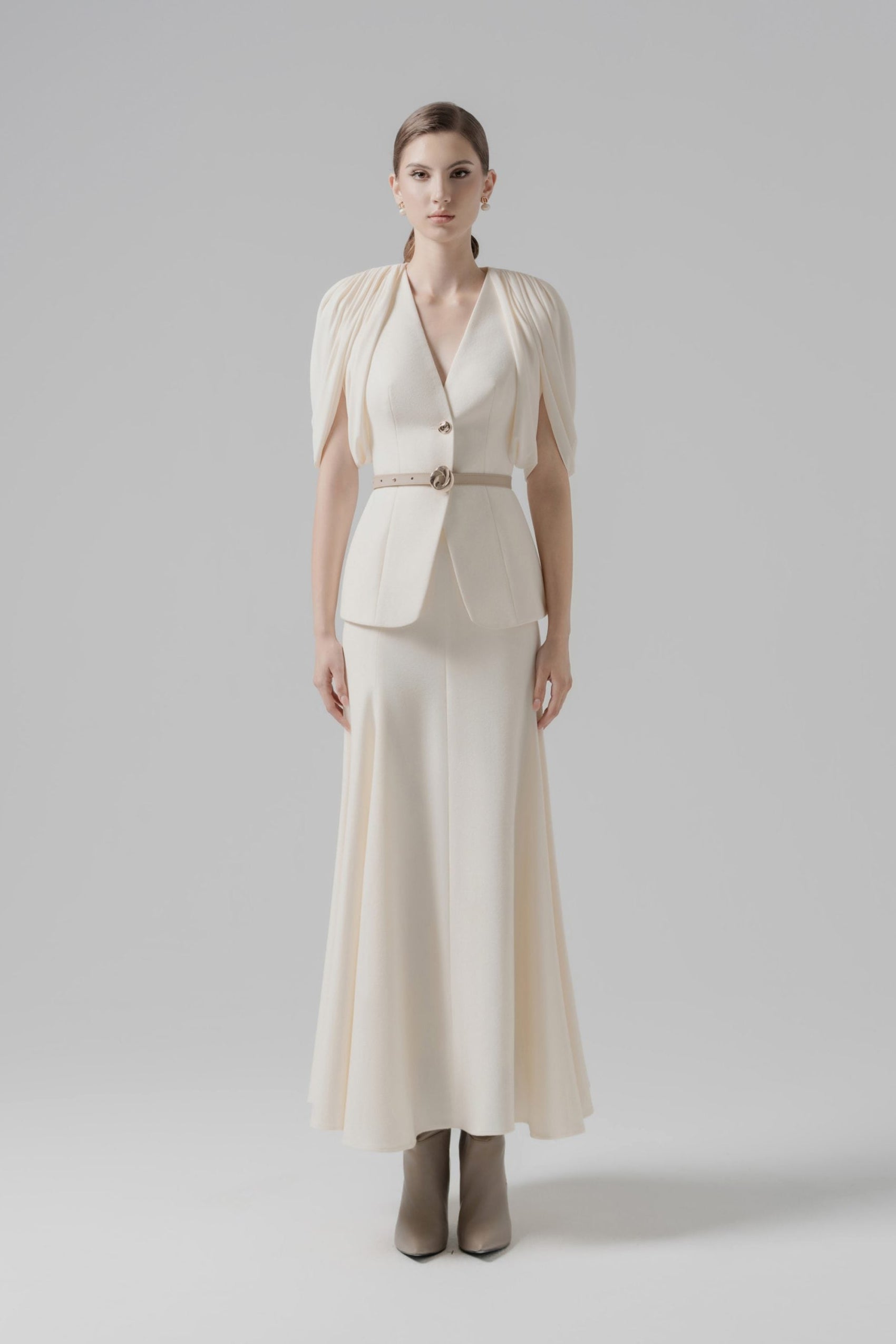 Veil Fold Blazer & Skirt image 0