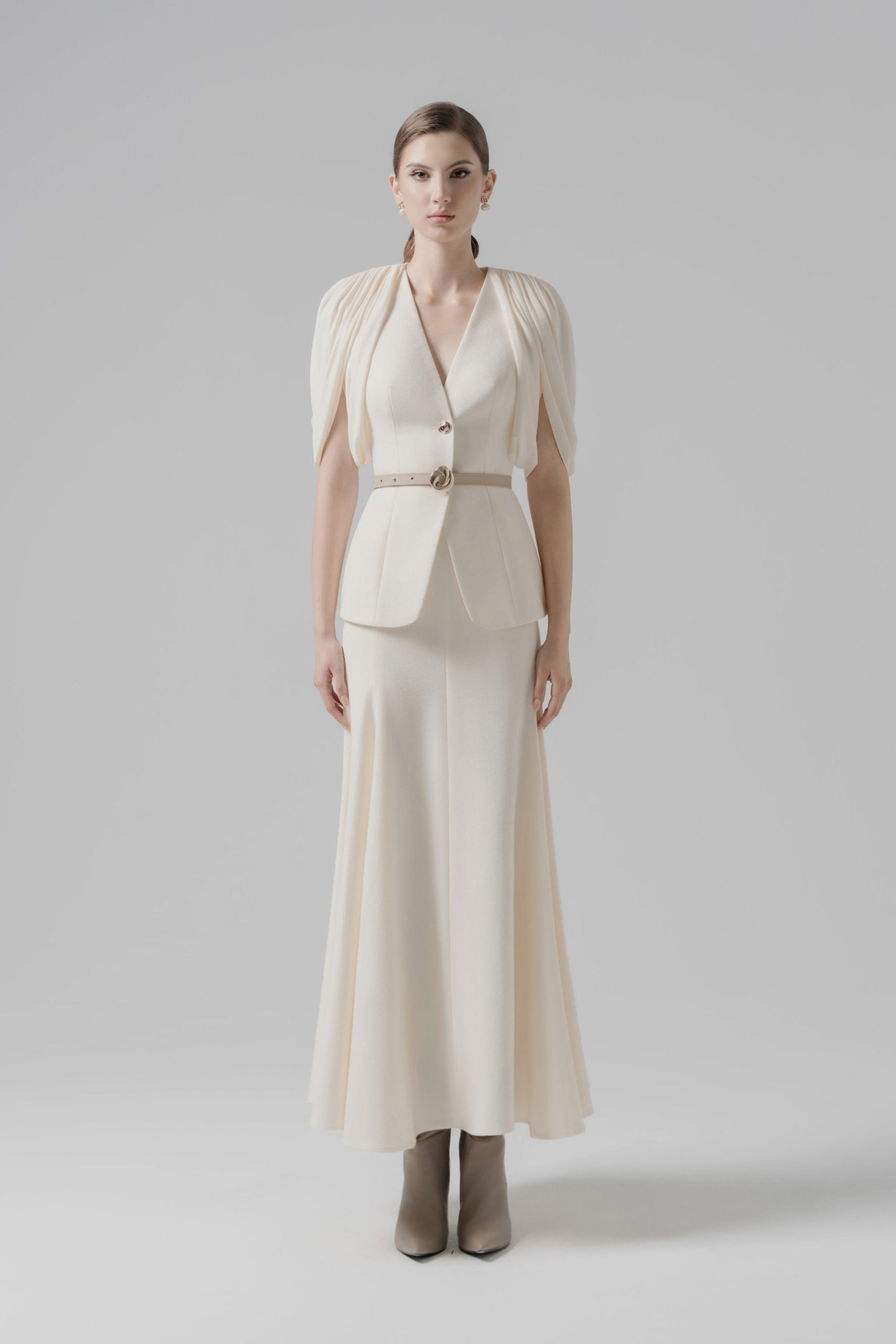 Veil Fold Blazer & Skirt image 0