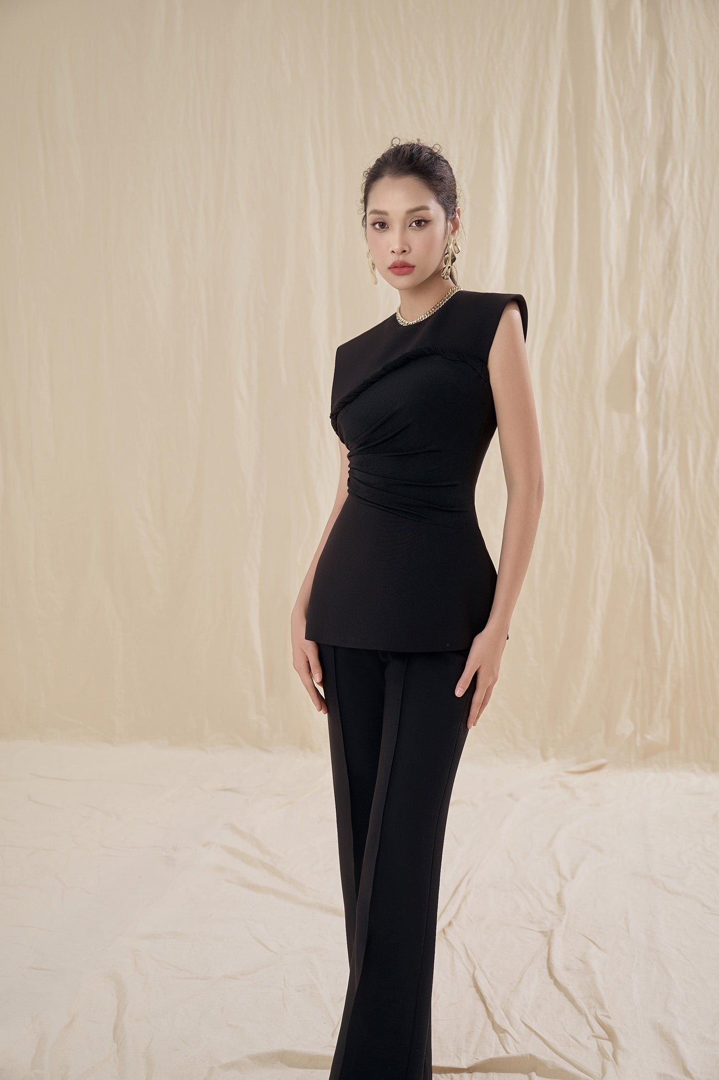 Kara Twisted Peplum Top image 2