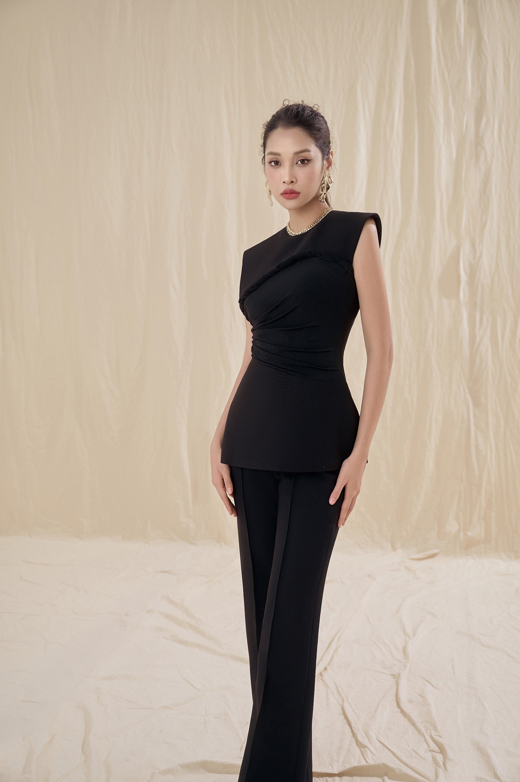 Kara Twisted Peplum Top image 2