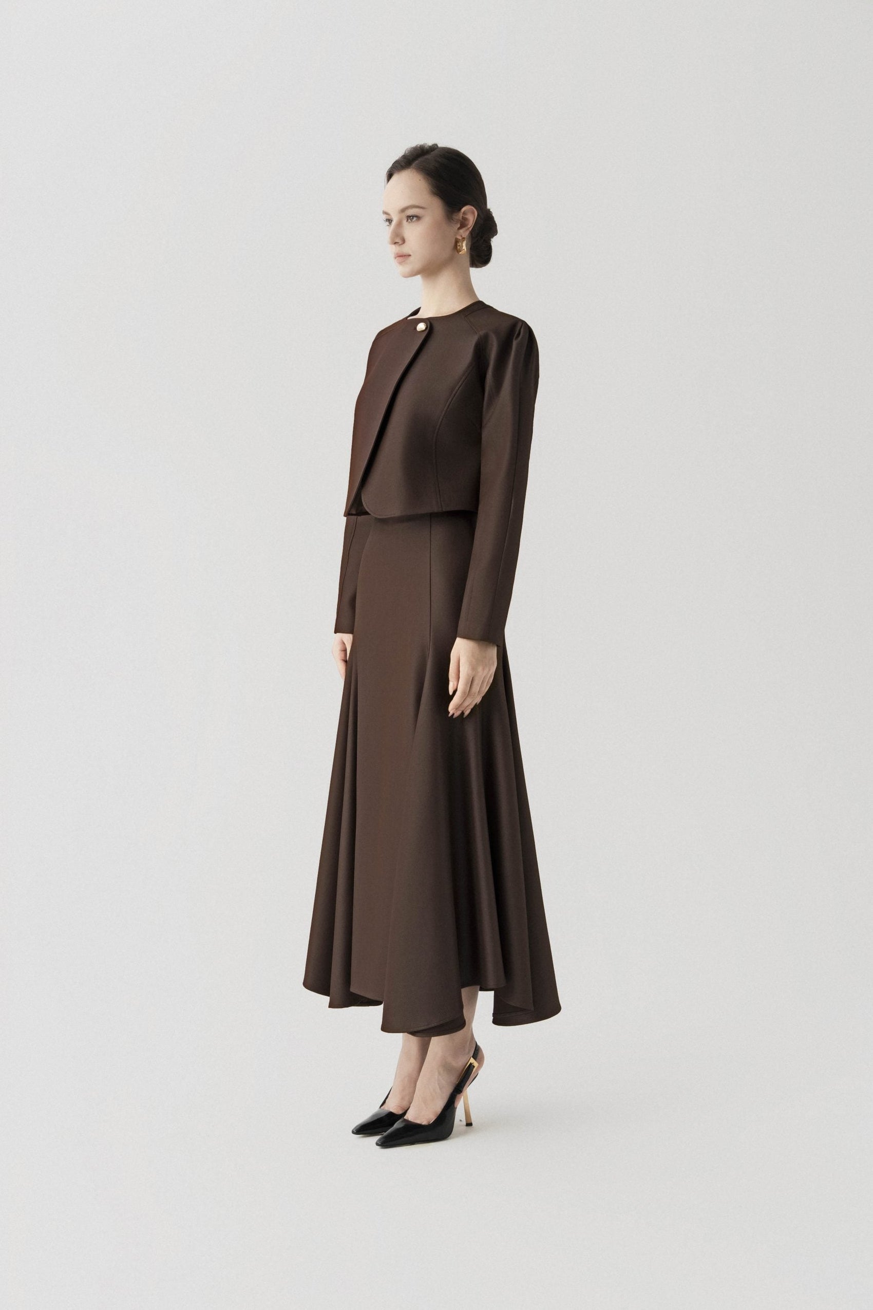 Solstice Set in Chicory Coffee (Jacket & Skirt) image 1