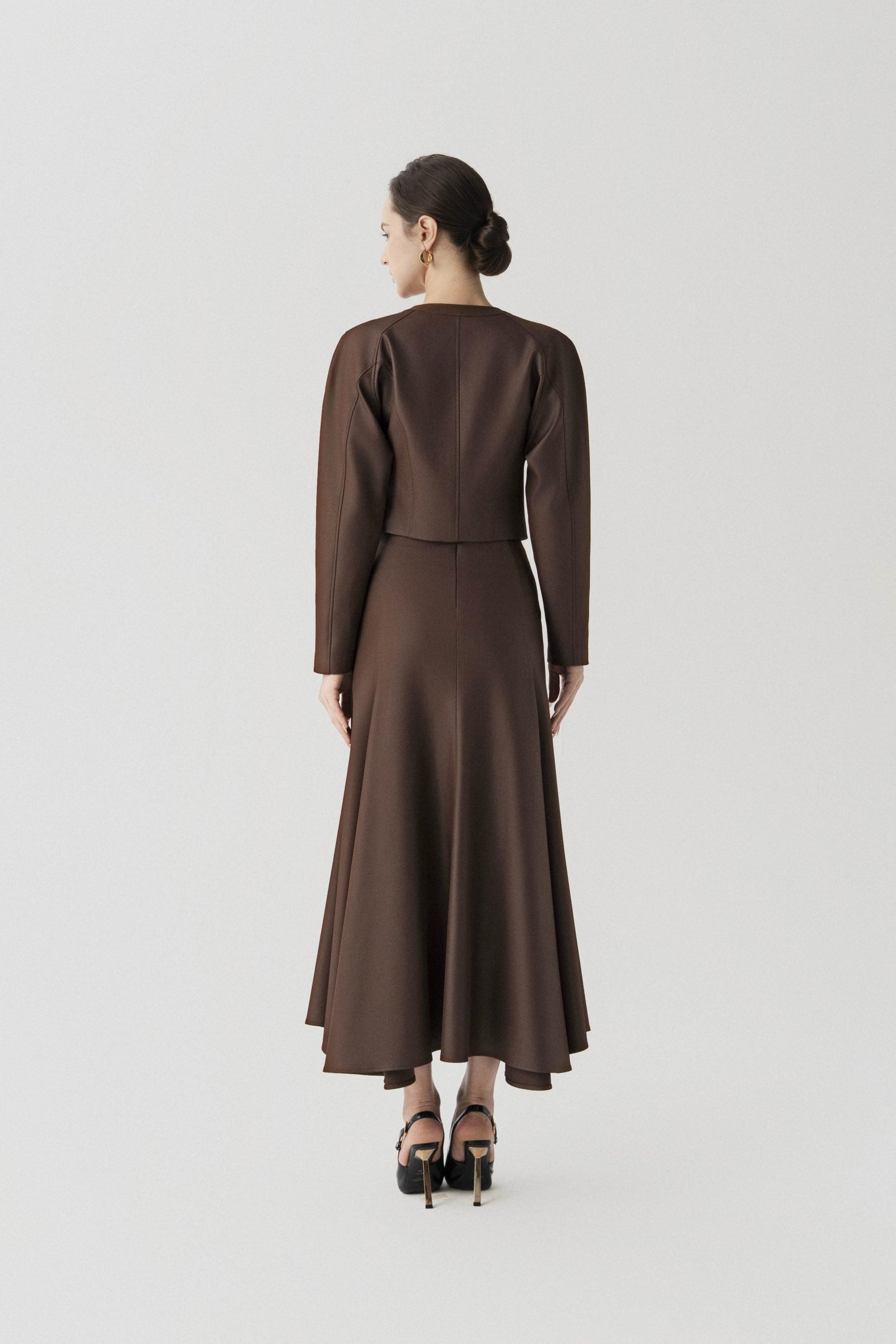 Solstice Set in Chicory Coffee (Jacket & Skirt) image 2