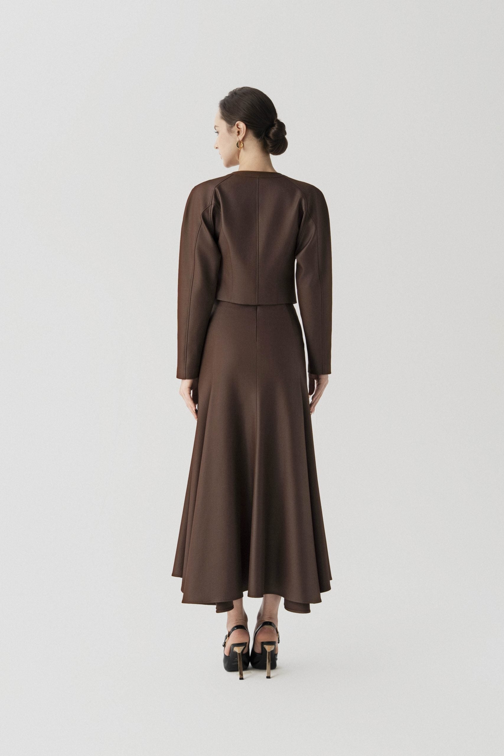 Solstice Set in Chicory Coffee (Jacket & Skirt) image 2