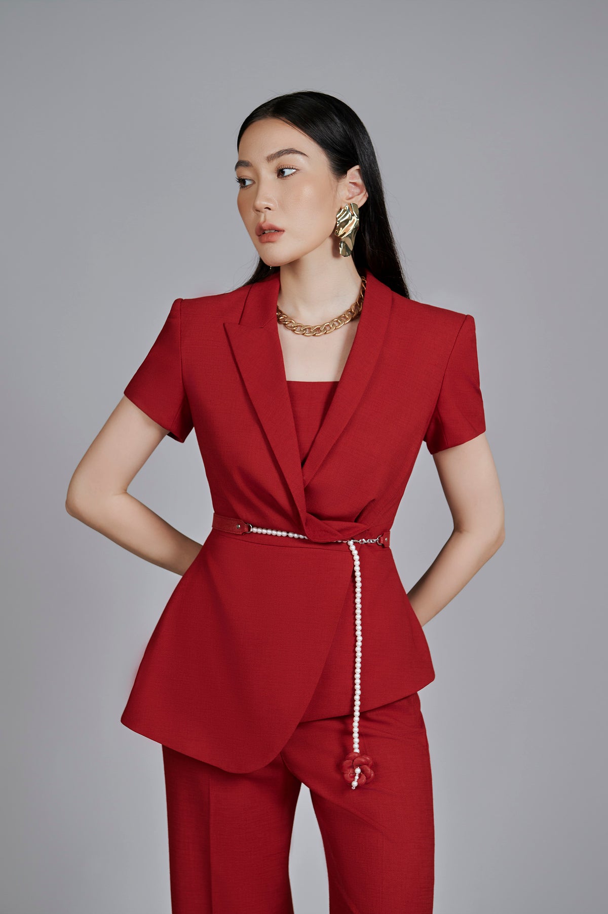 Terra Asymmetrical Lapel Set Design