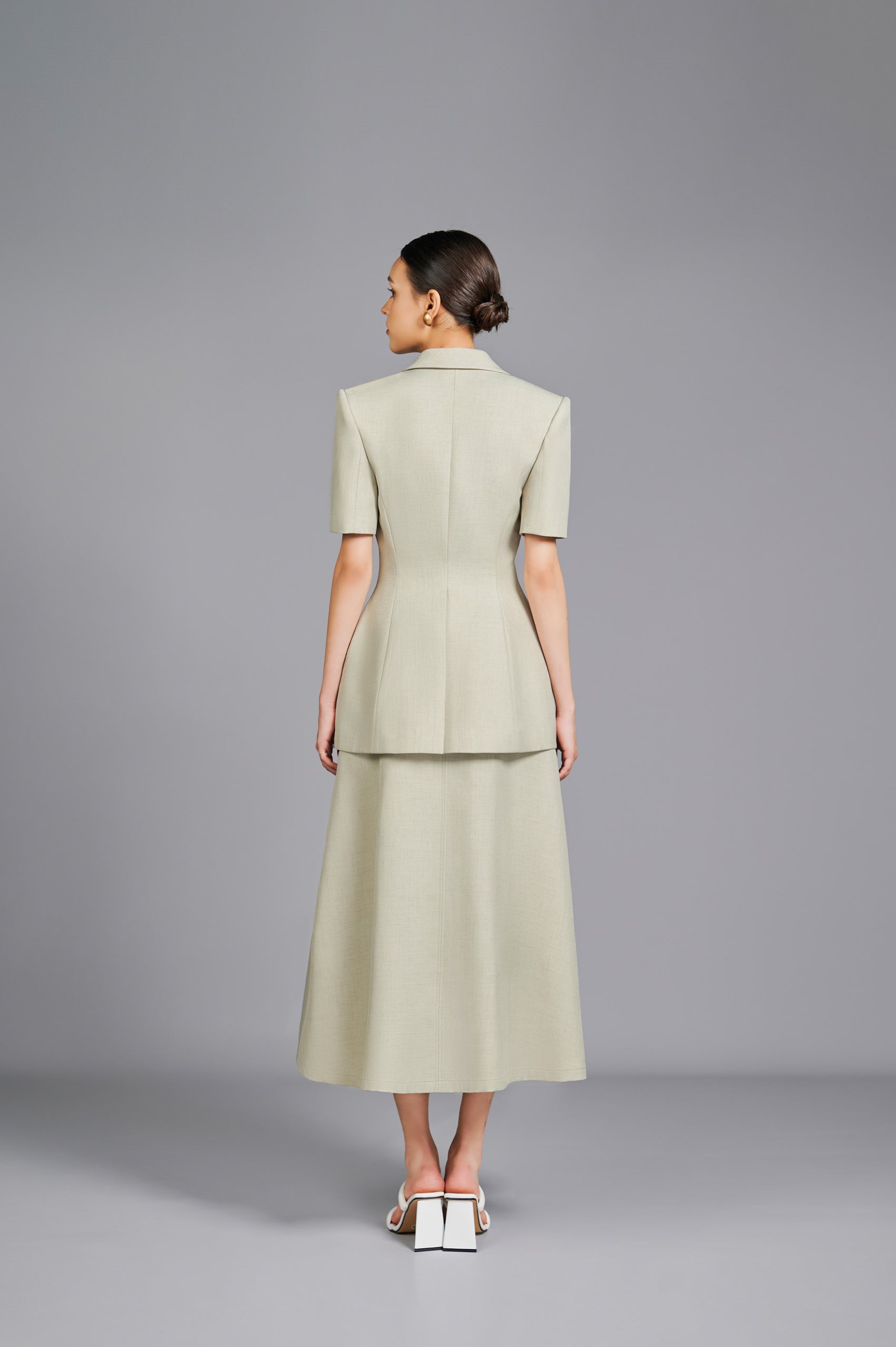 Cicely Asymmetrical Lapel Set Design